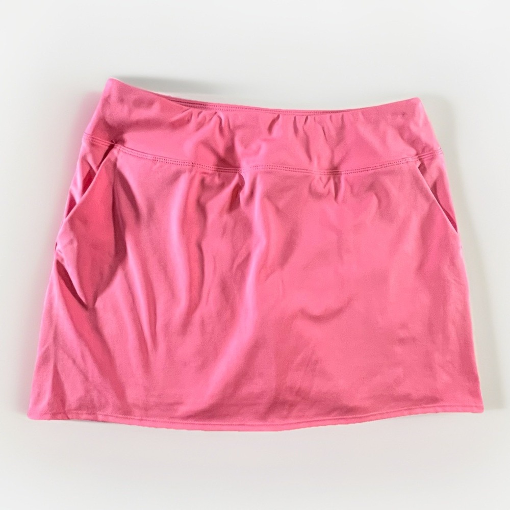 Tommy Bahama Golf Skort Women's M Pink Stretch Athletic Skirt Shorts Pockets